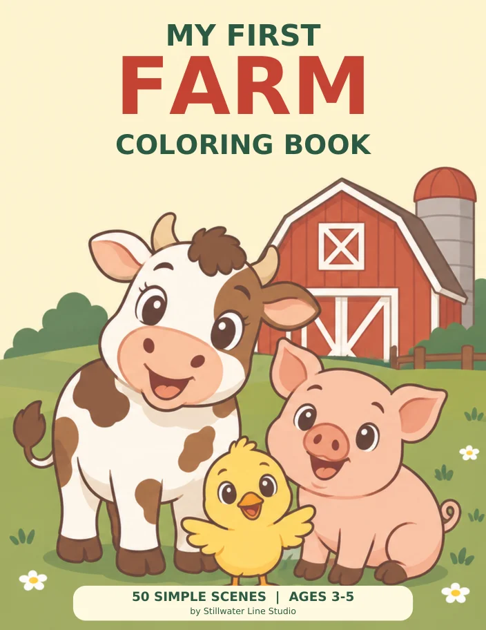 My First Farm Coloring Book cover