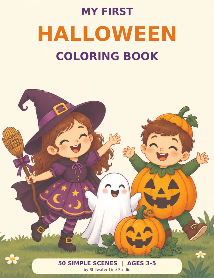 My First Halloween Coloring Book cover