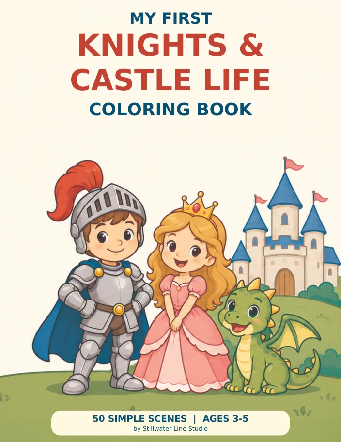 My First Knights & Castle Life Coloring Book cover